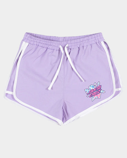 Santa Cruz Crystal Stack Girls Short Lavender - essential surf and skate