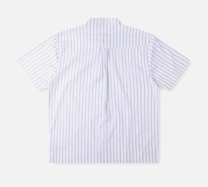 RIVVIA PROJECTS STRIPE SS SHIRT : WHITE BLUE