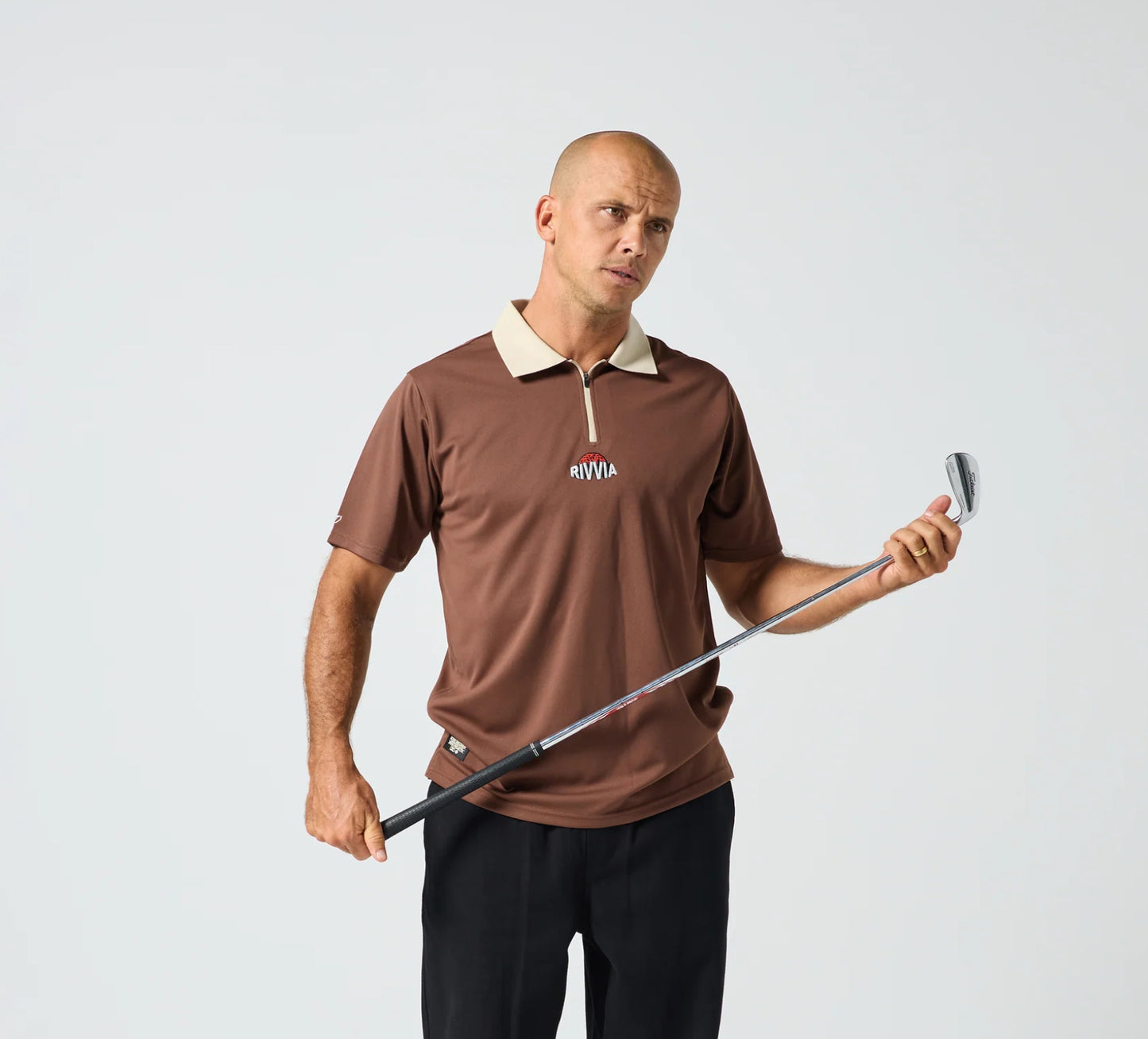 RIVVIA BRAIN TRUST POLO : BROWN