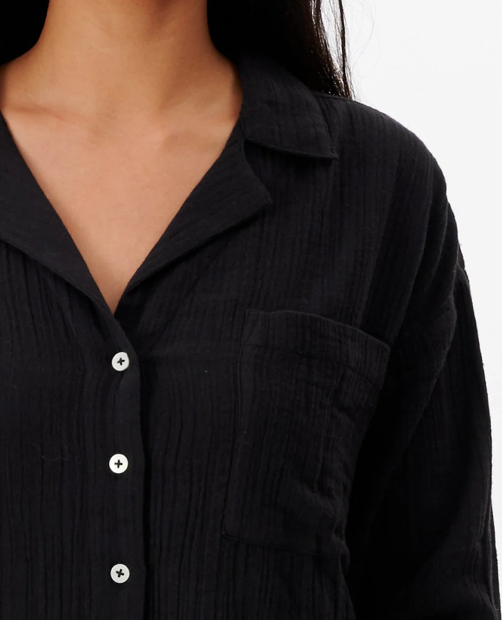 RIP CURL PREMIUM SURF LONG SLEEVE BUTTON UP SHIRT