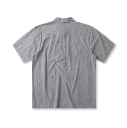 FORMER VIVIAN CHECK SS SHIRT // BLACK