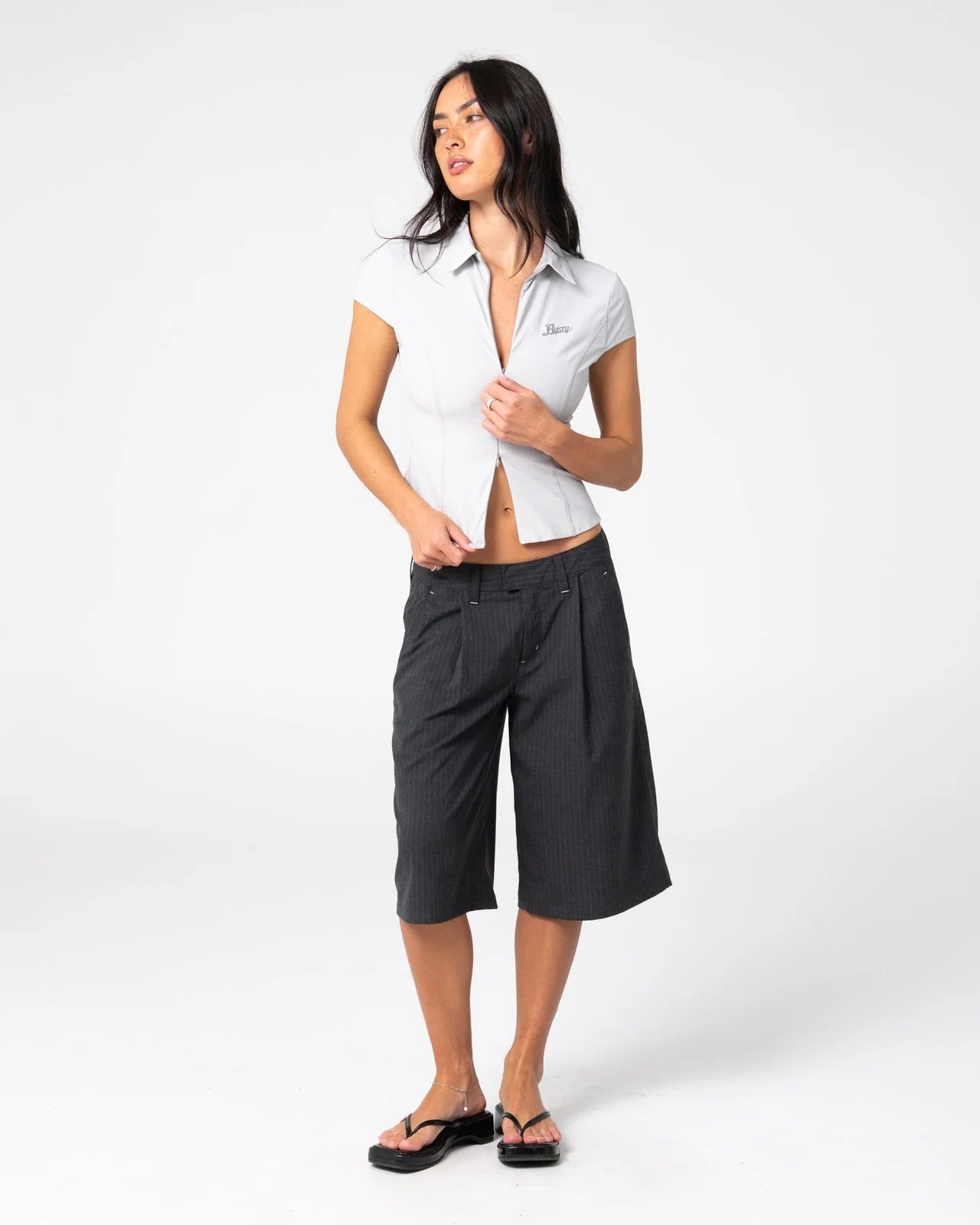 Rusty Siren Zip Through Shirt
