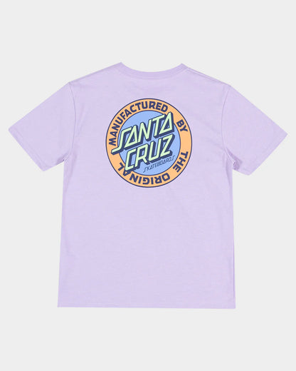 Santa Cruz MFG Retro Dot Reverse Girls T-shirt Lavender