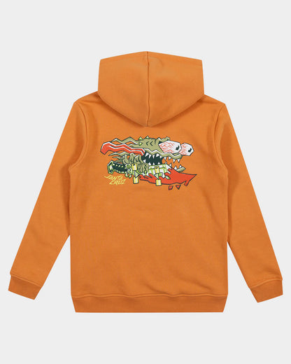 Meek Scratched Slasher Boys Pullover Hoodie Ginger - essential surf and skate