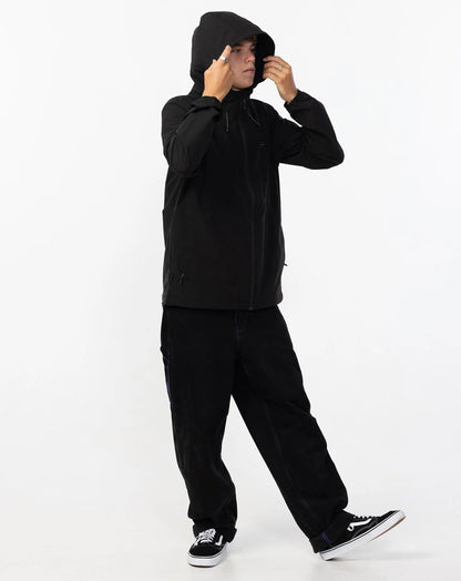 O’NEILL MEN'S TRVLR WINDBREAKER STRETCH JACKET - BLACK - essential surf and skate