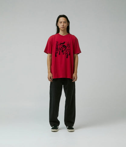 FORMER WEEPING ORGAN OF SIGHT T-SHIRT // WASHED RED - essential surf and skate