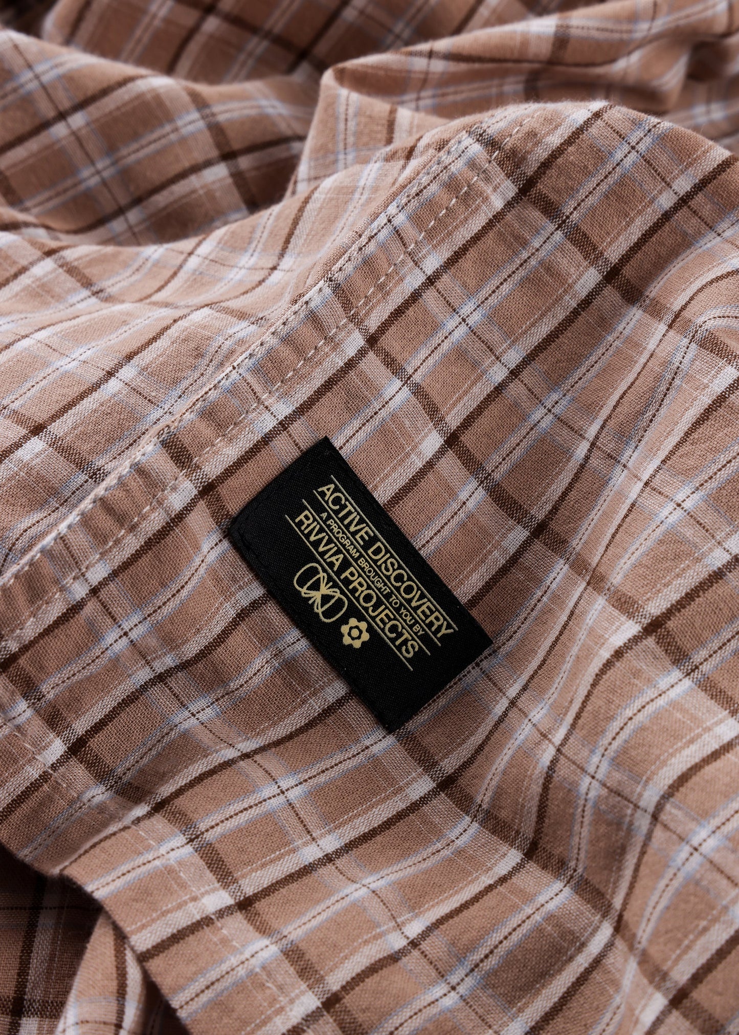 RIVVIA VV CHECK LS SHIRT : BROWN - essential surf and skate