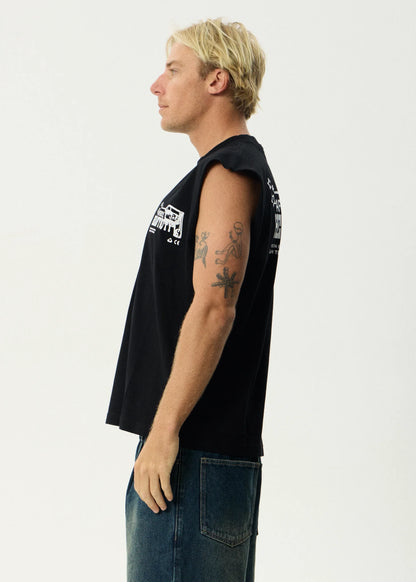 AFENDS HEAVY DUTY - SLEEVELESS TEE