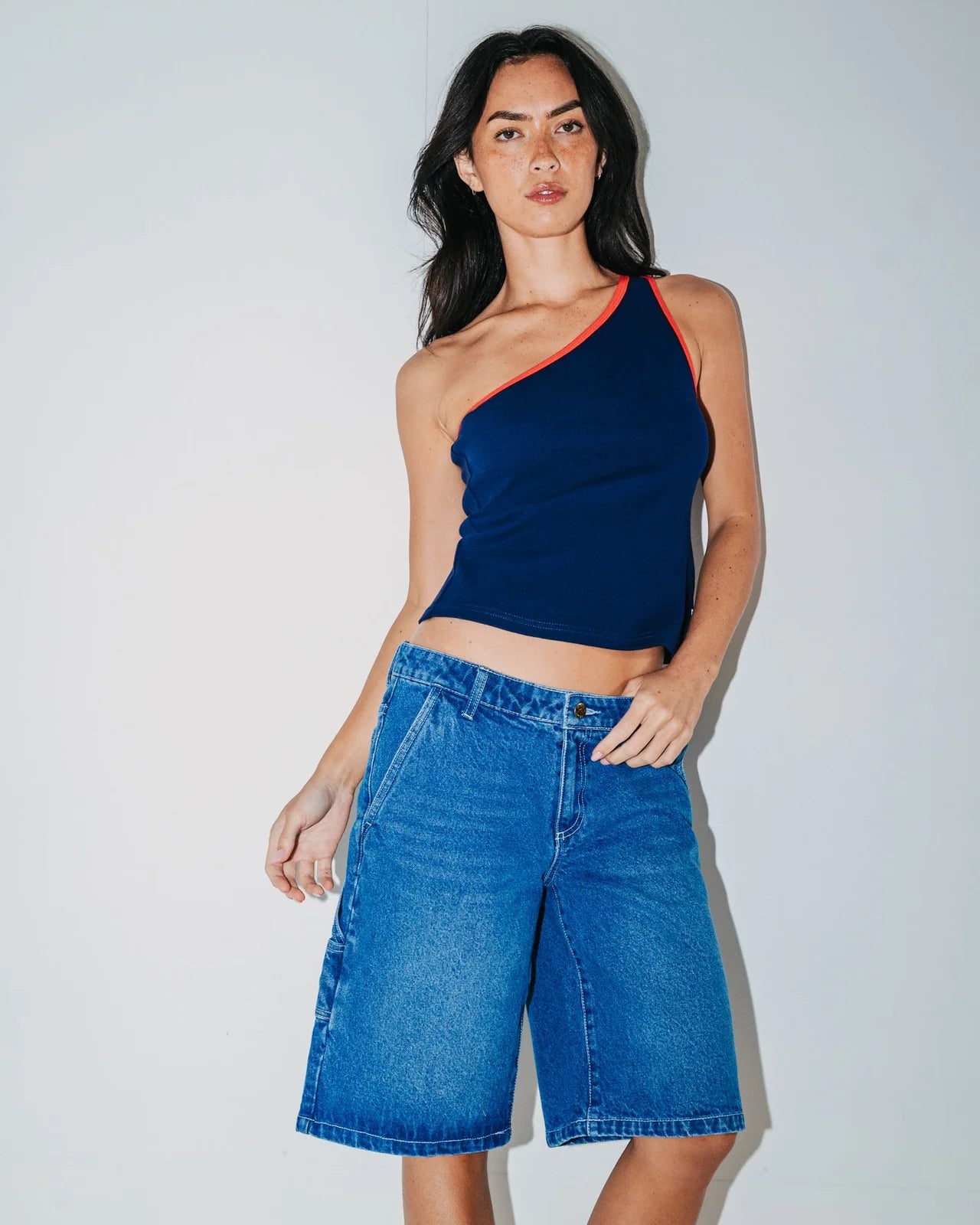 Rusty Billie Low Rise Carpenter Jort