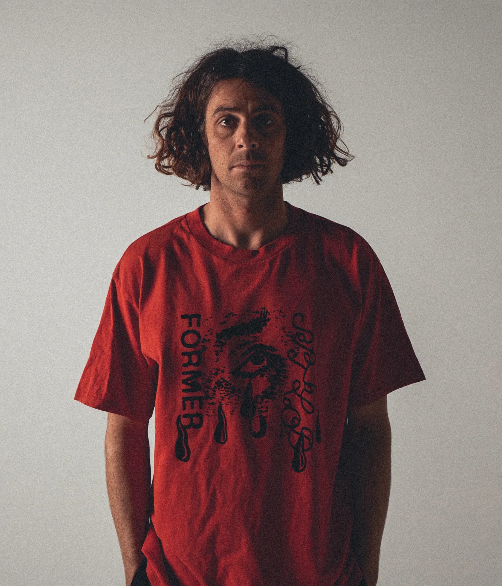 FORMER WEEPING ORGAN OF SIGHT T-SHIRT // WASHED RED - essential surf and skate