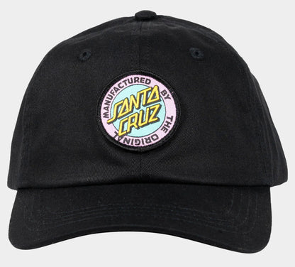 Santa Cruz MFG Dot Retro Girls Unstructured Cap Black