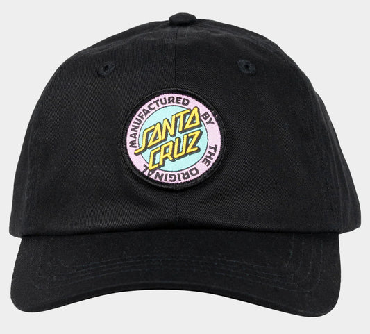Santa Cruz MFG Dot Retro Girls Unstructured Cap Black