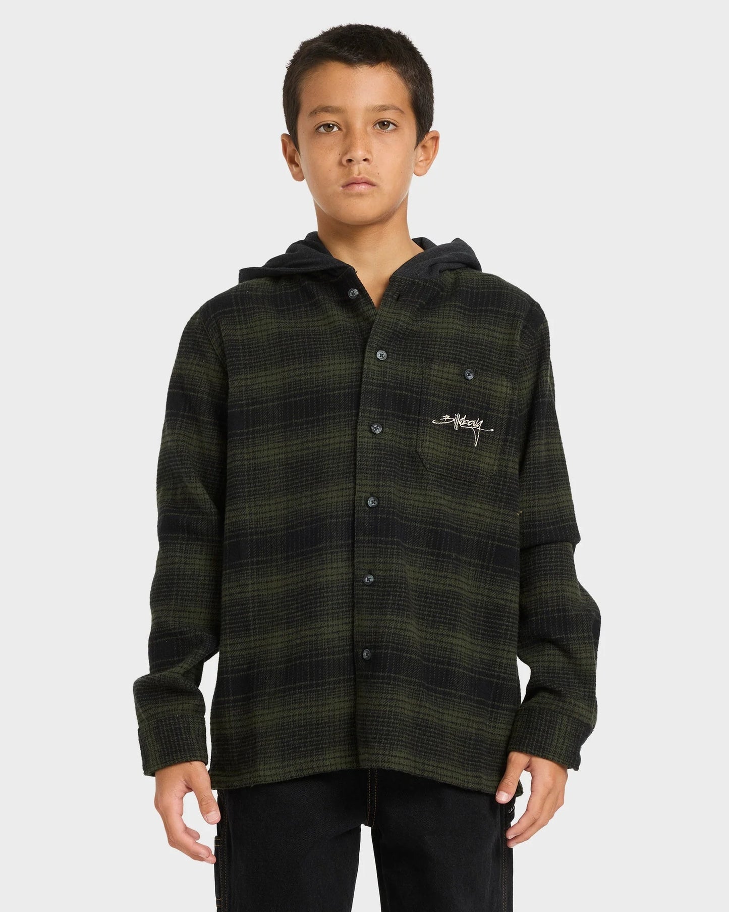Billabong Boys 8-16 Baja Surf Flannel Long Sleeve Shirt - essential surf and skate