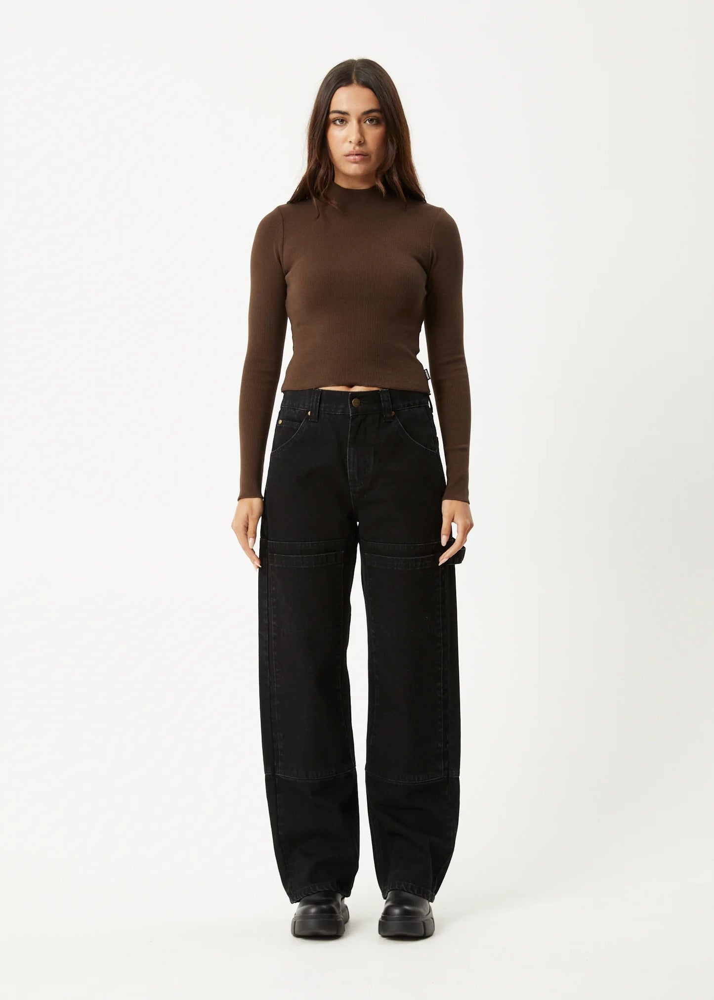 AFENDS ICONIC - LONG SLEEVE RIB TOP
Long Sleeve Rib Top