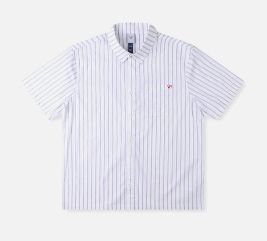 RIVVIA PROJECTS STRIPE SS SHIRT : WHITE BLUE
