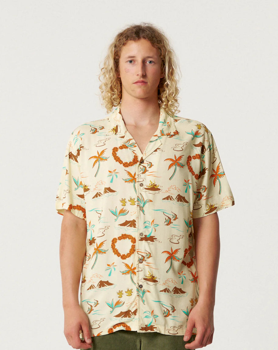 Critical Slide Islands Resort Shirt - Butter - essential surf and skate