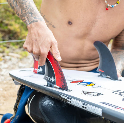 FCS II GABRIEL MEDINA SIGNATURE TRI FIN SET - FIREBALL