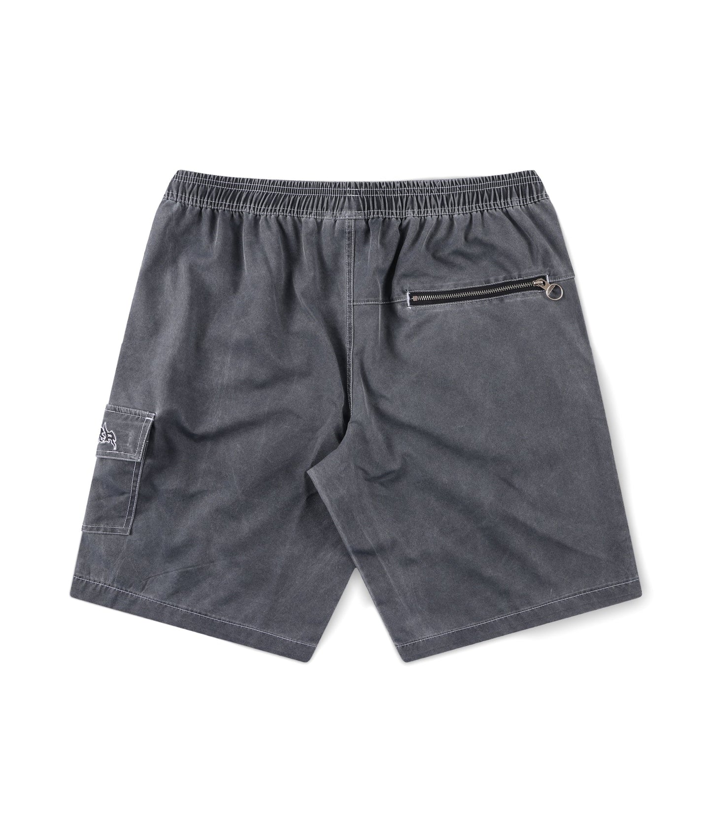FORMER SWANS CARGO 21" SWIM TRUNK // BLACK EMBROID - essential surf and skate