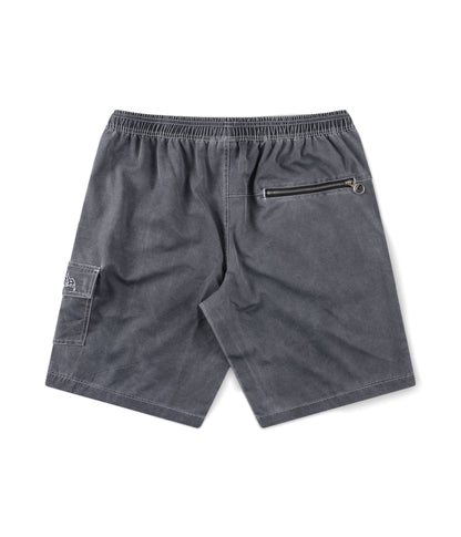 FORMER SWANS CARGO 21" SWIM TRUNK // BLACK EMBROID - essential surf and skate