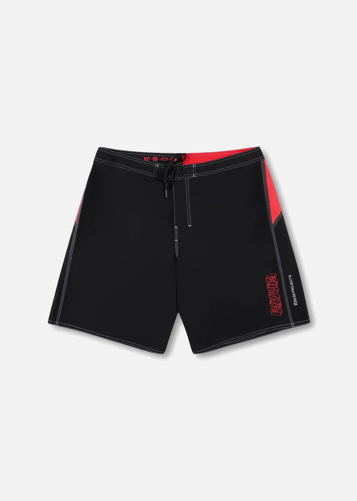 RIVVIA FREQUENCY 21" TRUNK : BLACK/RED - essential surf and skate