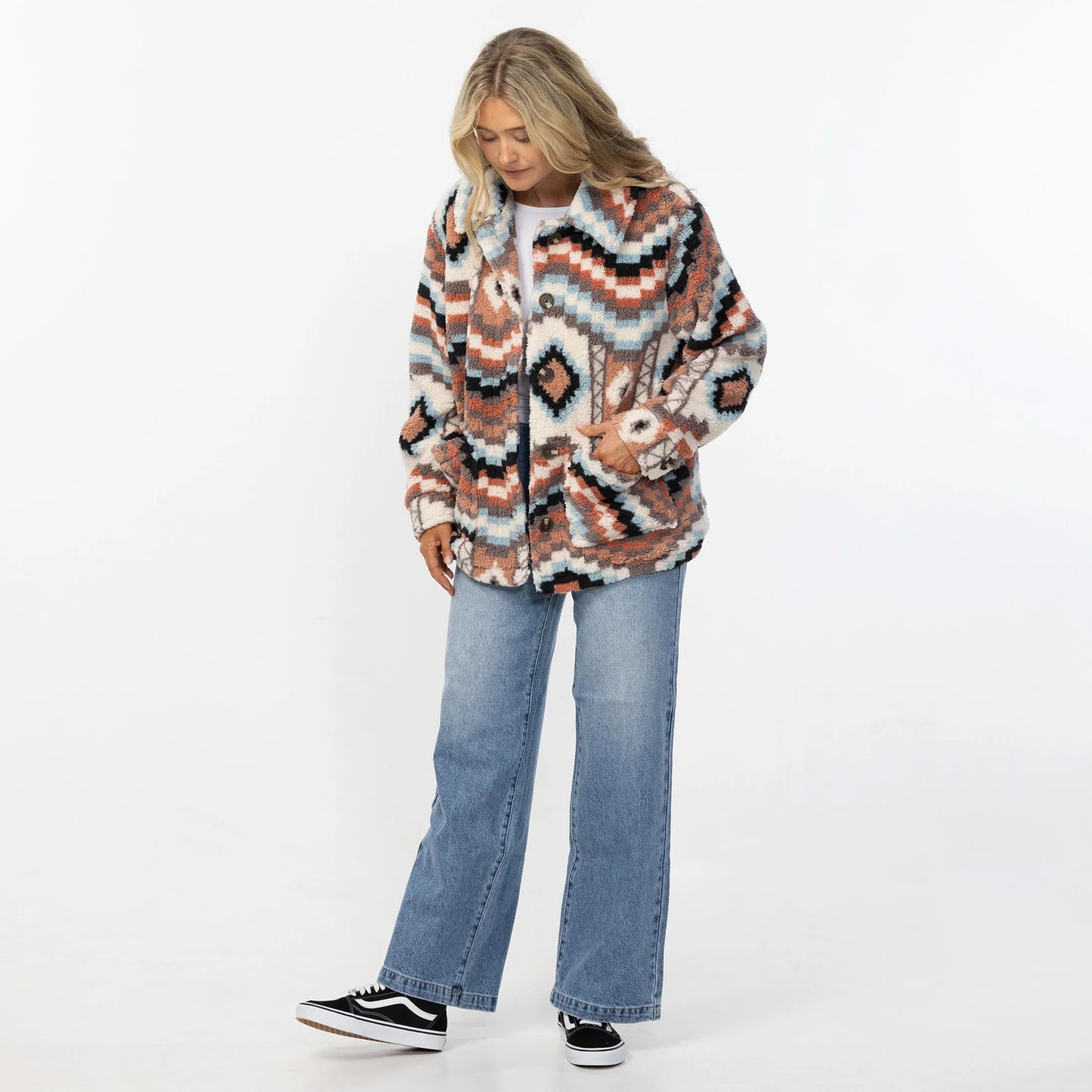 O’NEILL WOMEN'S HUXLEE PRINTED JACKET - MULTI - essential surf and skate