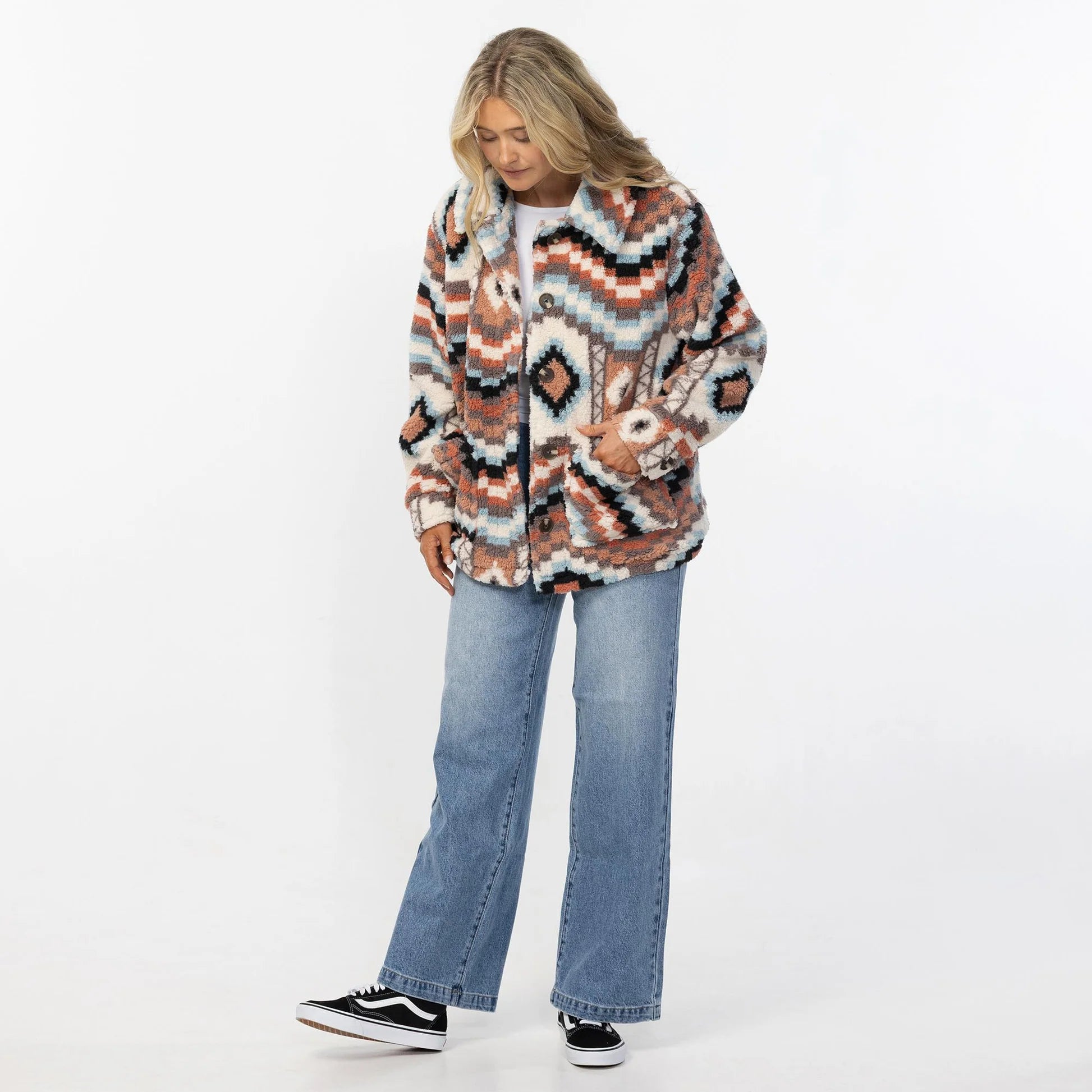 O’NEILL WOMEN'S HUXLEE PRINTED JACKET - MULTI - essential surf and skate