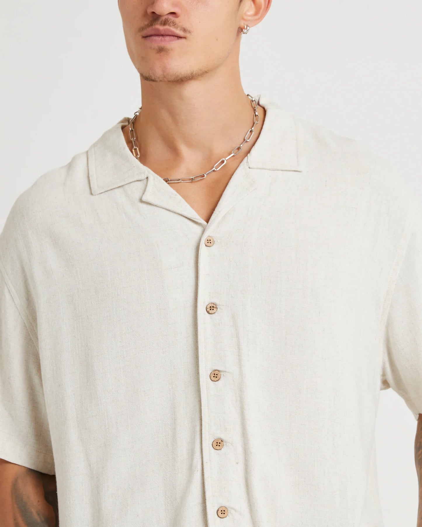 Critical Slide Ernie SS Resort Shirt - Oatmeal