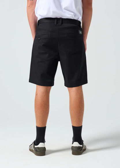 RIVVIA JW CHINO SHORT: BLACK - essential surf and skate