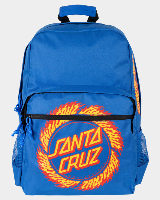 Santa Cruz Flame Ringed Dot Boys Backpack Blue