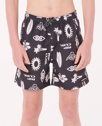 RIP CURL ISLAND PARADISO VOLLEY BOARDSHORT - KIDS