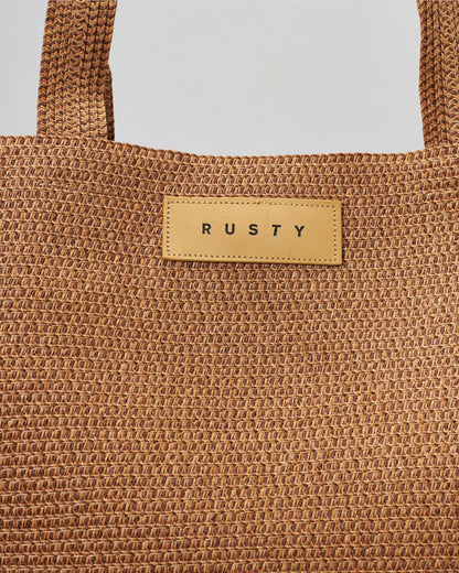 Rusty Gisele Straw Beach Bag