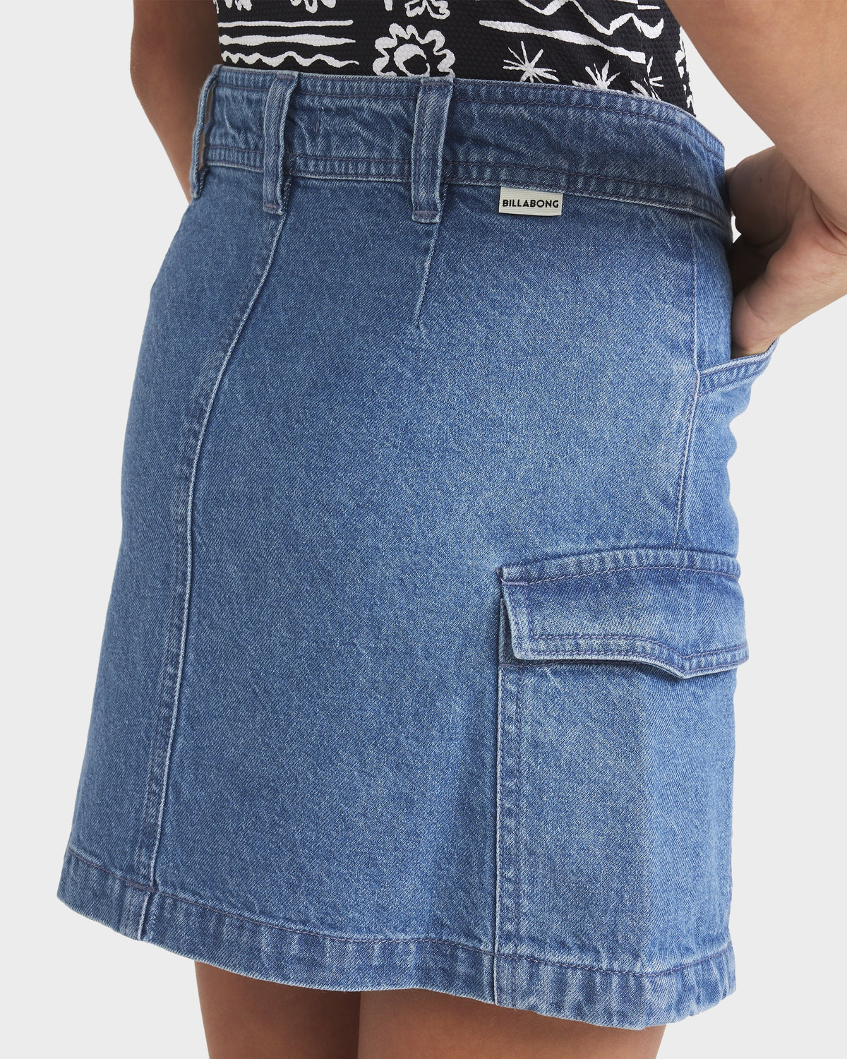 Billabong Girls 6-16 Hilary Cargo Denim Skirt