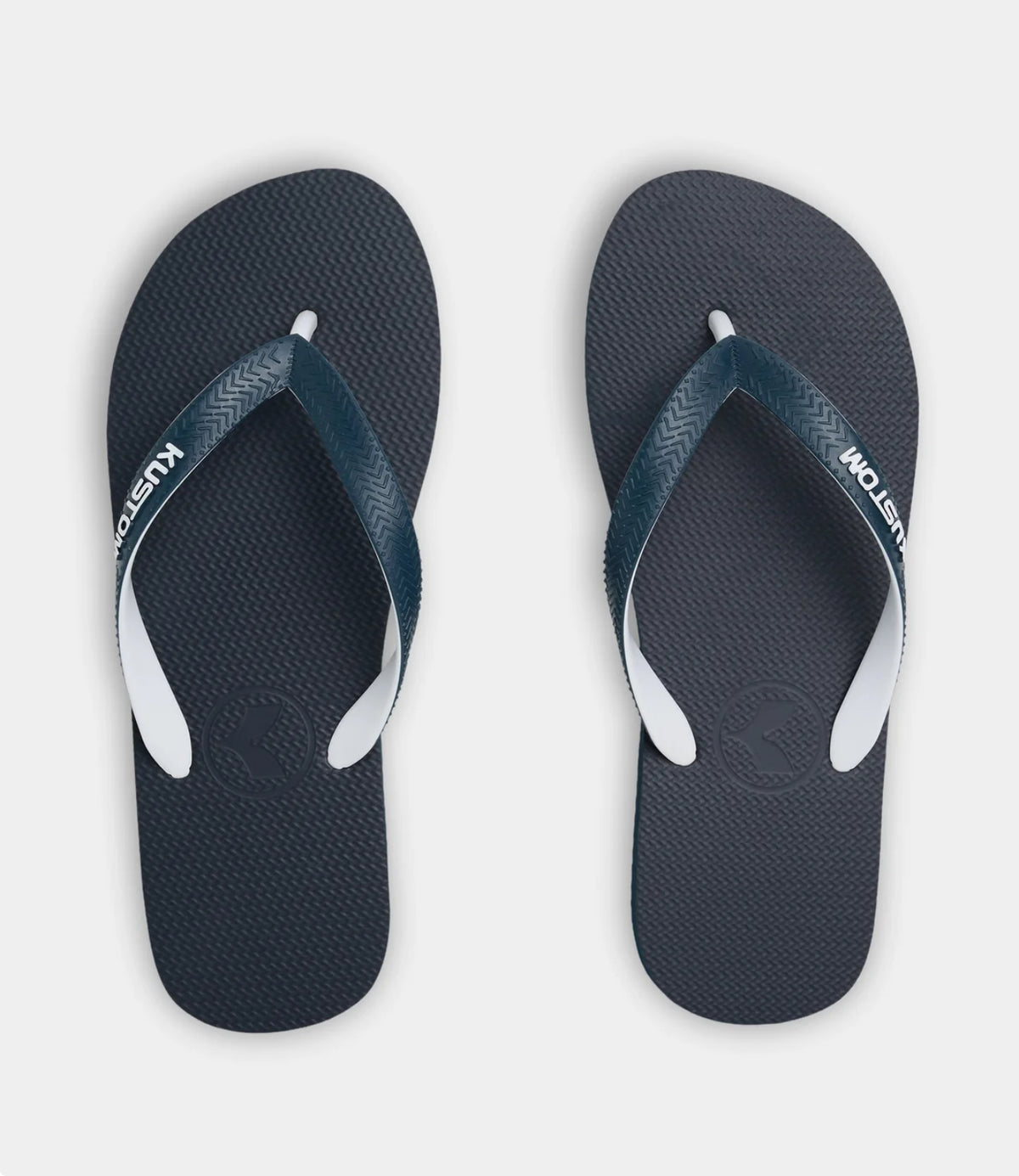 Kustom Blend Base Navy White 2FA Mens Strap Sandal