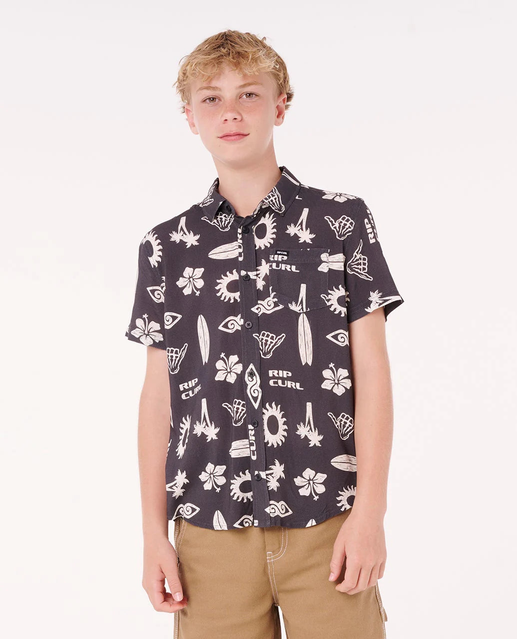 RIP CURL ISLAND PARADISO SHIRT - KIDS
