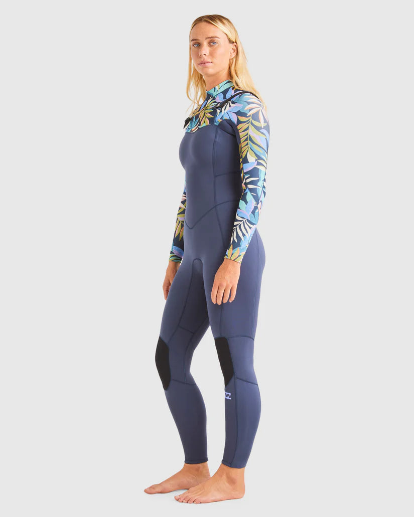 Billabong Womens 3/2mm Synergy Chest Zip Steamer Wetsuit