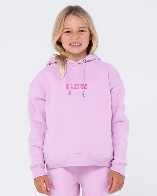 Rusty Choose Your Future Oversize Hoodie Girls - Rose Bloom - essential surf and skate