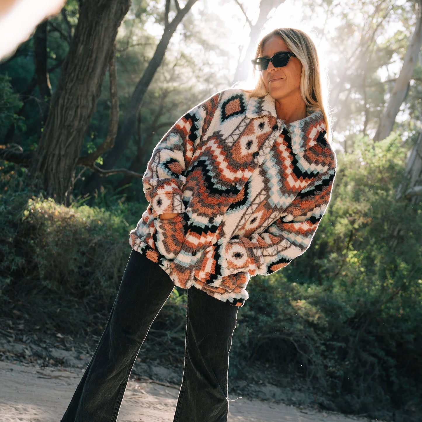 O’NEILL WOMEN'S HUXLEE PRINTED JACKET - MULTI - essential surf and skate