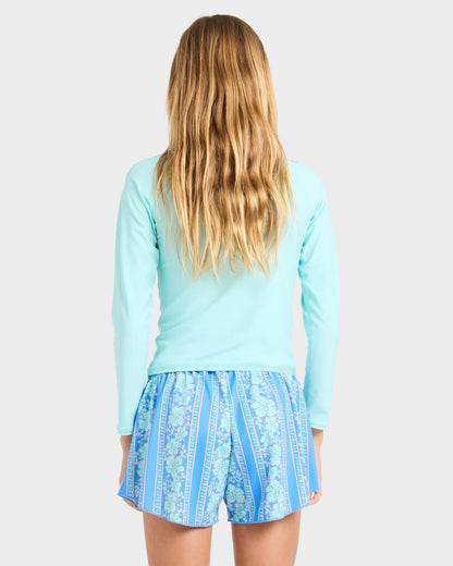 Billabong Girls 6-14 Happy Hibiscus Swim Volley Boardshorts