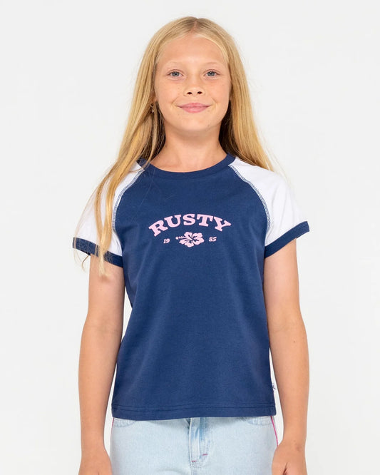 Rusty Riley Raglan Baby Tee Girls