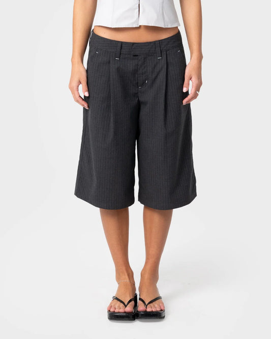 Rusty Road Rage Finance Mommy Low Rise Short - essential surf and skate
