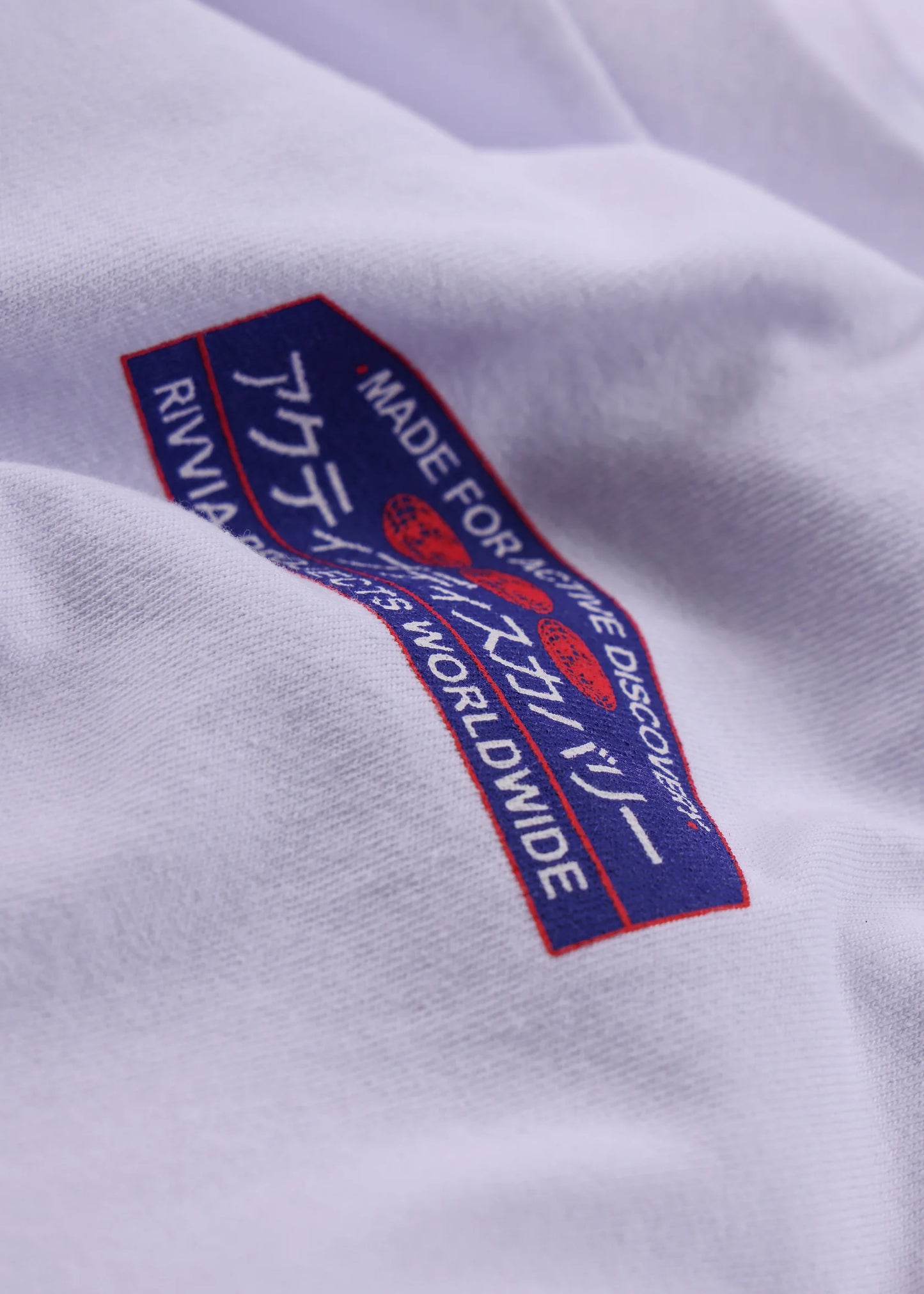 RIVVIA JAPAN VACATION T-SHIRT : WHITE - essential surf and skate