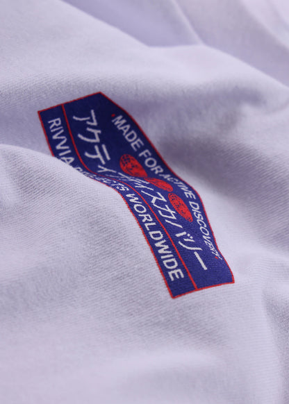 RIVVIA JAPAN VACATION T-SHIRT : WHITE - essential surf and skate