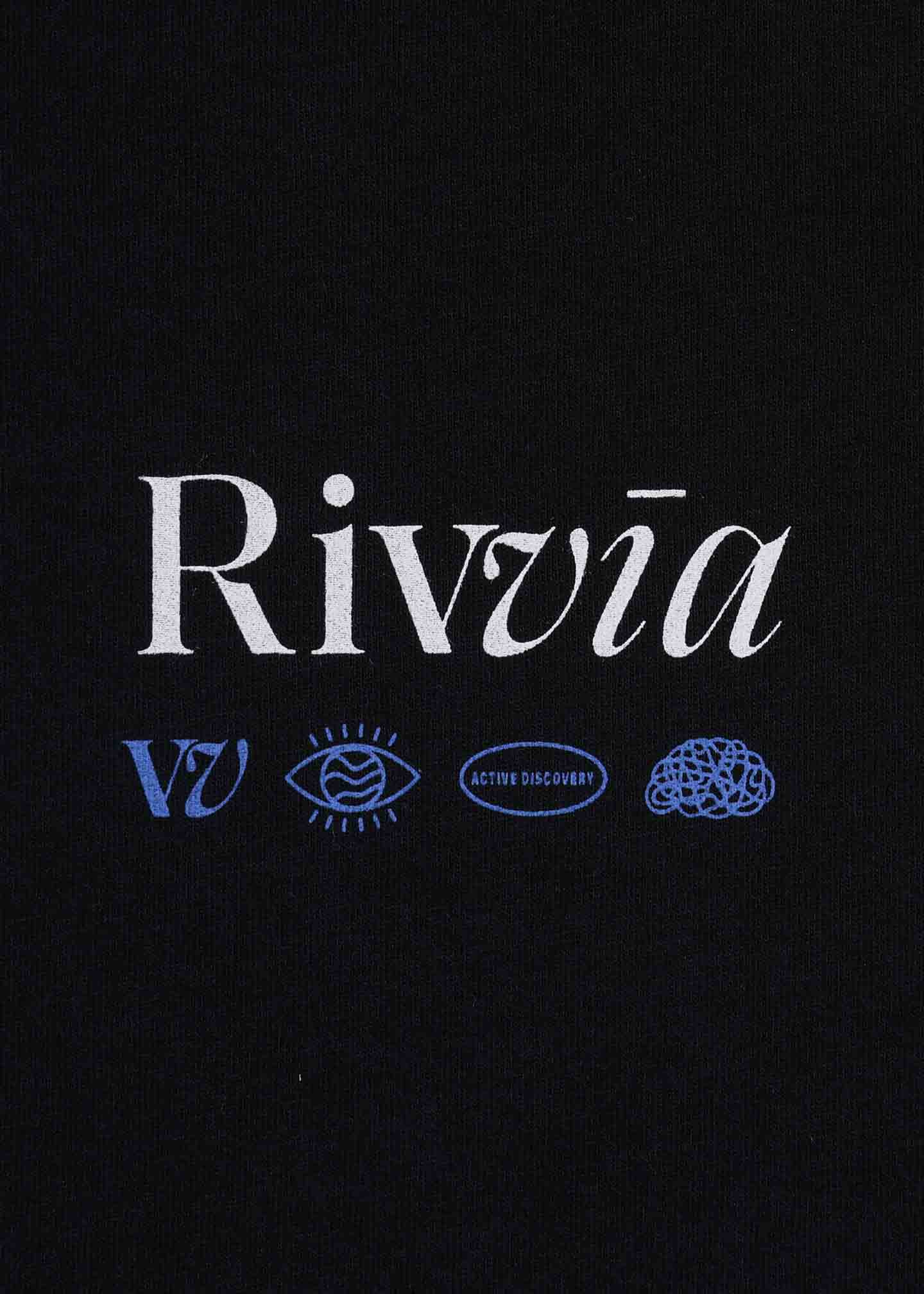 RIVVIA REPLAY T-SHIRT : BLACK - essential surf and skate