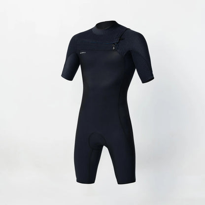 O’Neill - HYPERFREAK SHORT SLEEVE SPRINGSUIT 2MM CHEST ZIP WETSUIT - BLACK