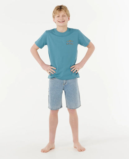 RIP CURL TROPIC DAZE LOGO TEE - KIDS