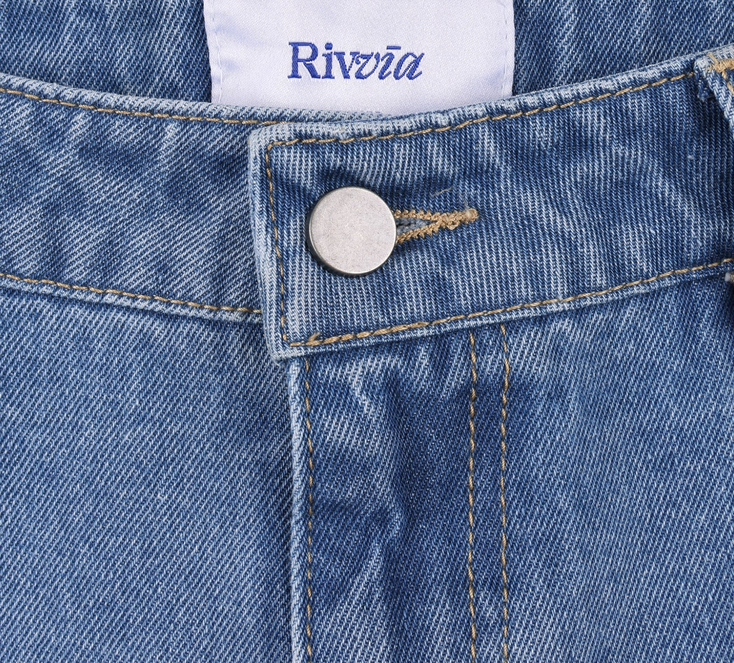 RIVVIA WORLD SERIES DENIM SHORT : BLUE