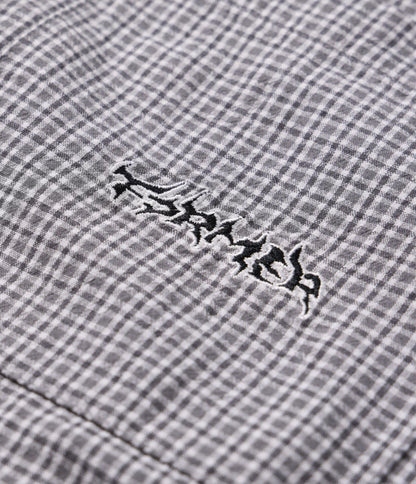 FORMER VIVIAN CHECK SS SHIRT // BLACK