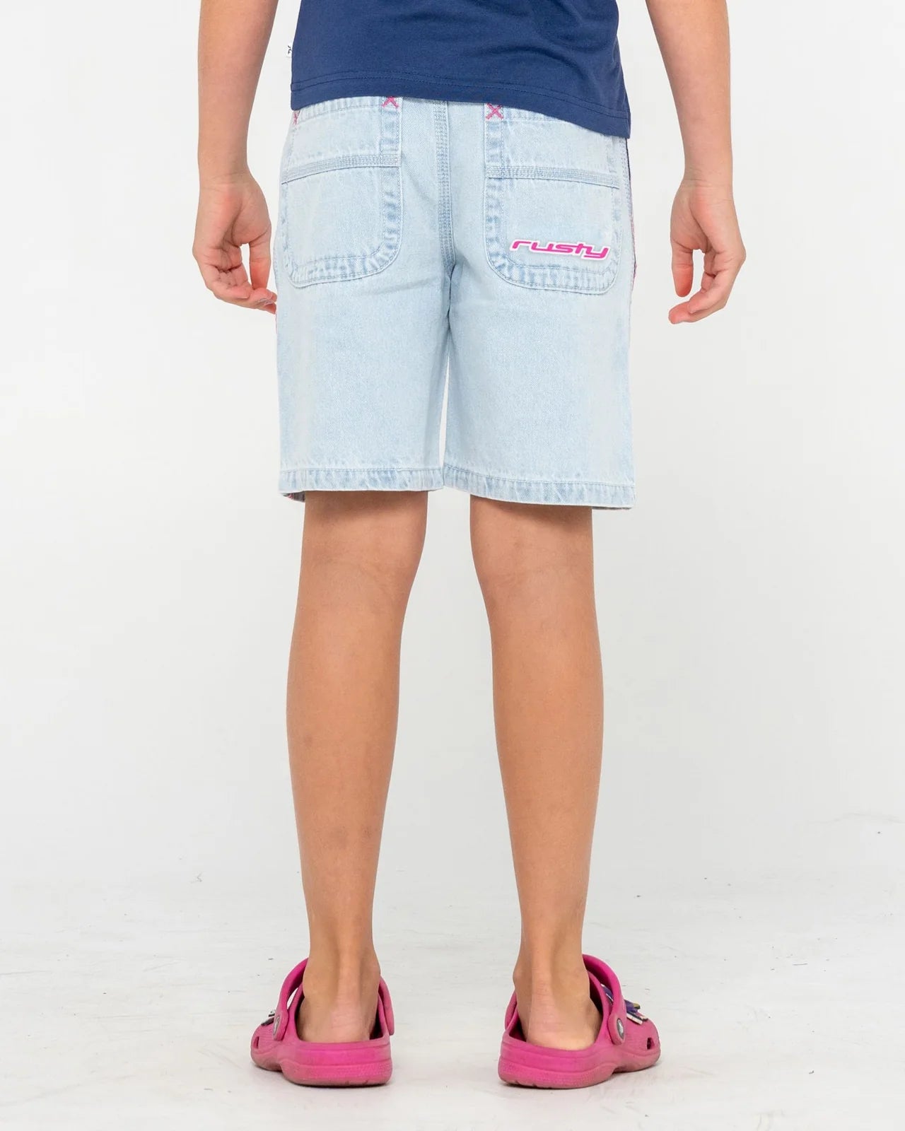 Rusty Flip Girl Low Rise Denim Jort Girls
