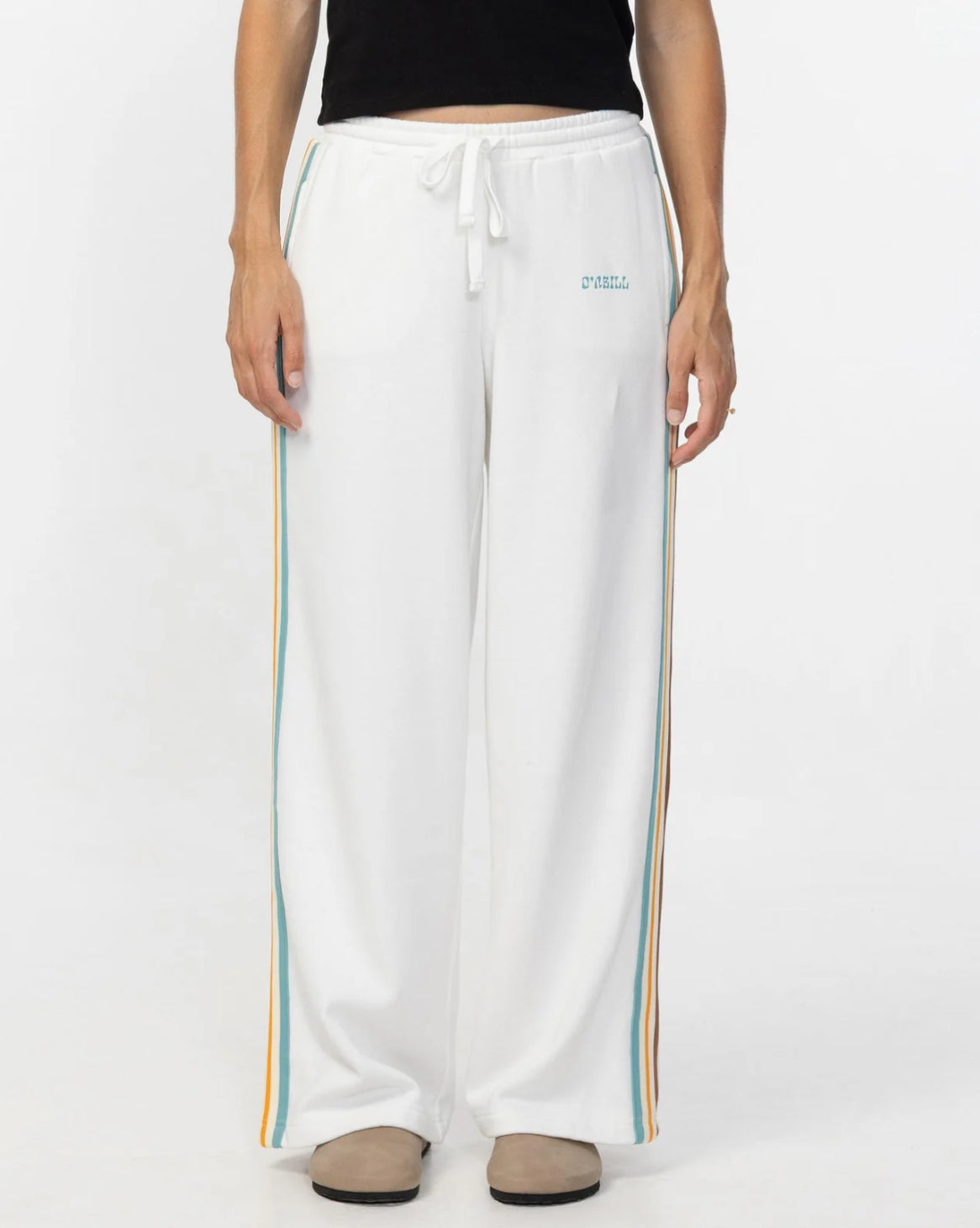 O’NEILL WOMEN'S HORIZON WIDE LEG TRACKIE - OFF WHITE - essential surf and skate