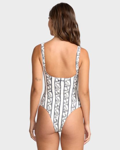 Billabong Womens Wave Watcher Scoop Front One Piece Swimsuit